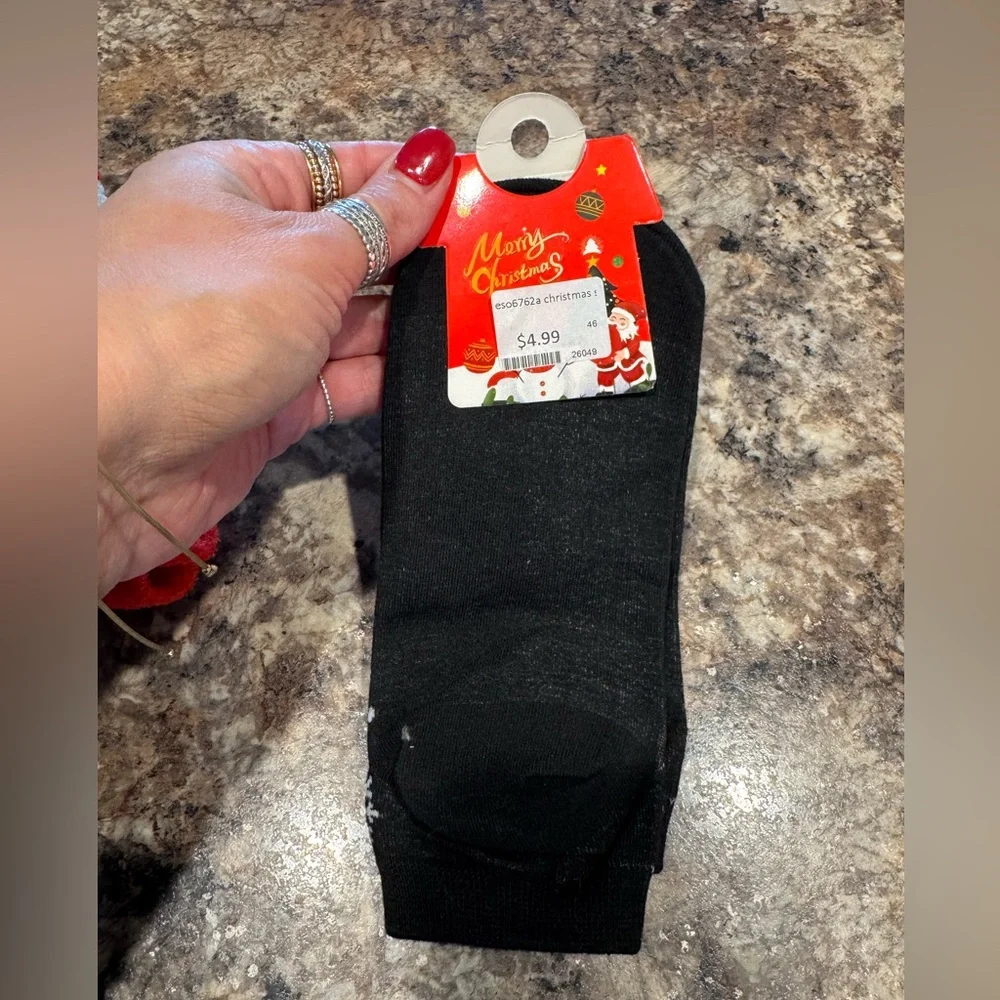 Cat & Jack Festive Smiley Face Socks